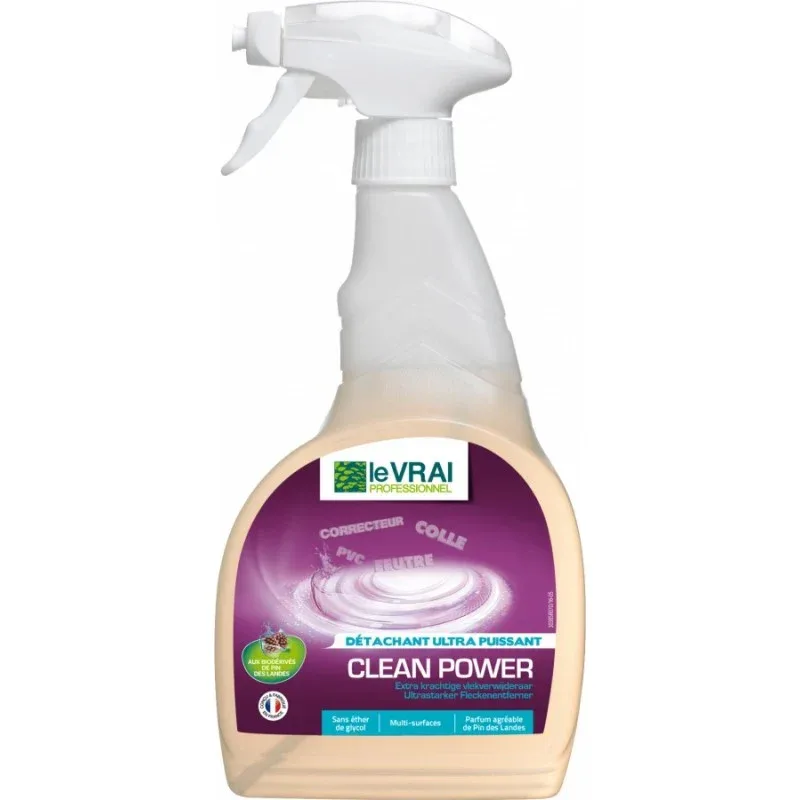 Spray détachant multi-surfaces Clean Power Le Vrai