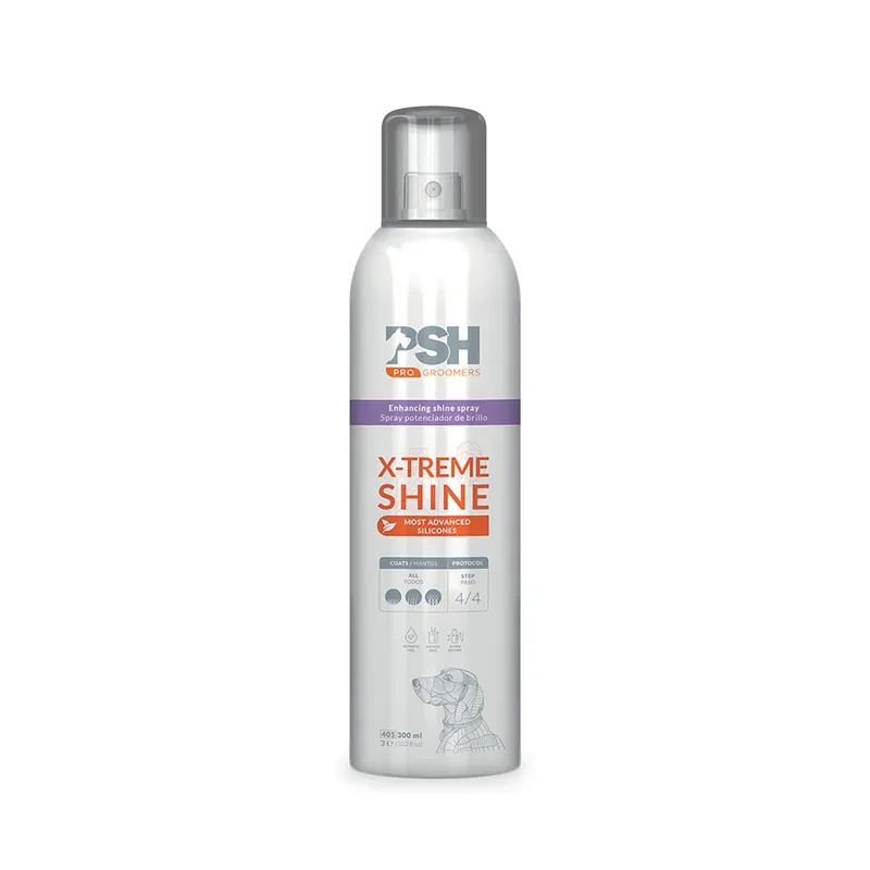Spray Finition Brillance "X-TREME SHINE" 300 ml – Soins et hygiène du chien : les produits Natur’Animo – Notre passion, vos animaux !