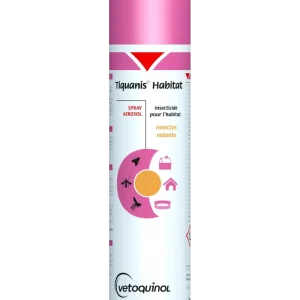 Spray insectiside Vetoquinol pour l'habitat chat, chien
