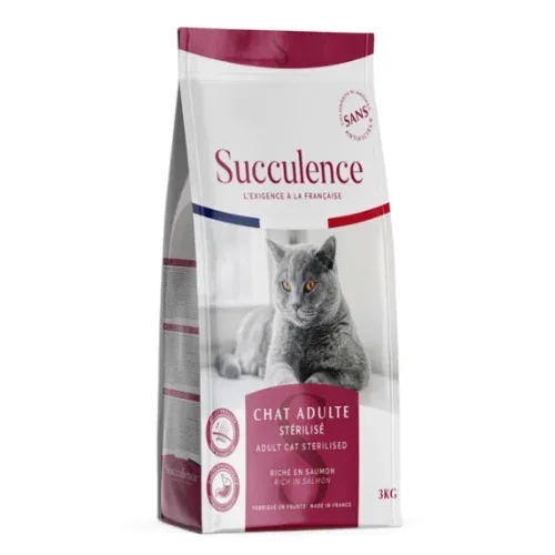 Succulence Chat Adulte Stérilisé – Saumon