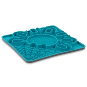 Tapis De Léchage En Silicone Multi-surfaces 10″x10″ Messy Mutts