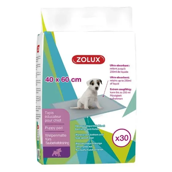 Tapis éducateur pour chiot Ultra-absorbant 40x60cm (30 pièces)- ZOLUX
