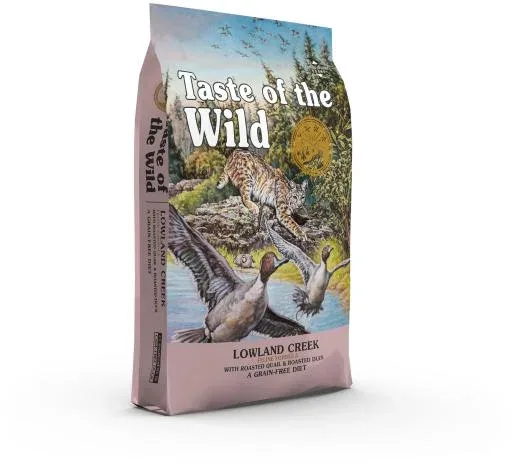 Taste of the Wild Lowland Creek Avec des Cailles et du Canard Rôti pour les Chats – France