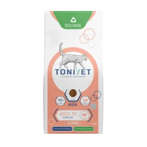 Tonivet adult stérilisé saumon - croquettes chat