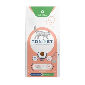 Tonivet Adulte Stérilisé Saumon Croquette Pour Chat