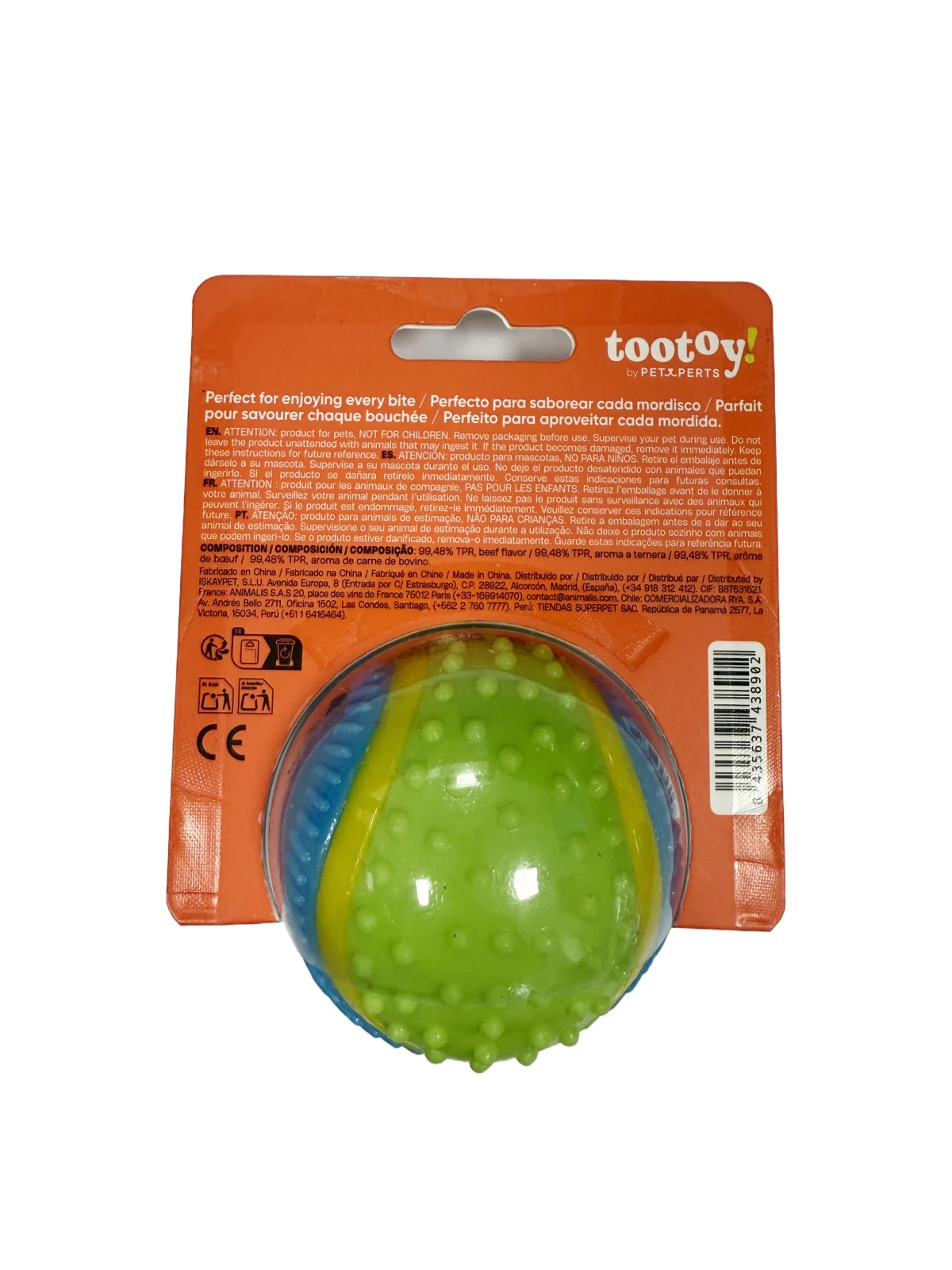 Tootoy! - Balle 5 Sens Bœuf pour Chiens - Image 2