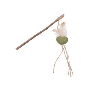 Tootoy! - Canne à Pêche Forme de Coeur avec Herbe à Chat - 25cm