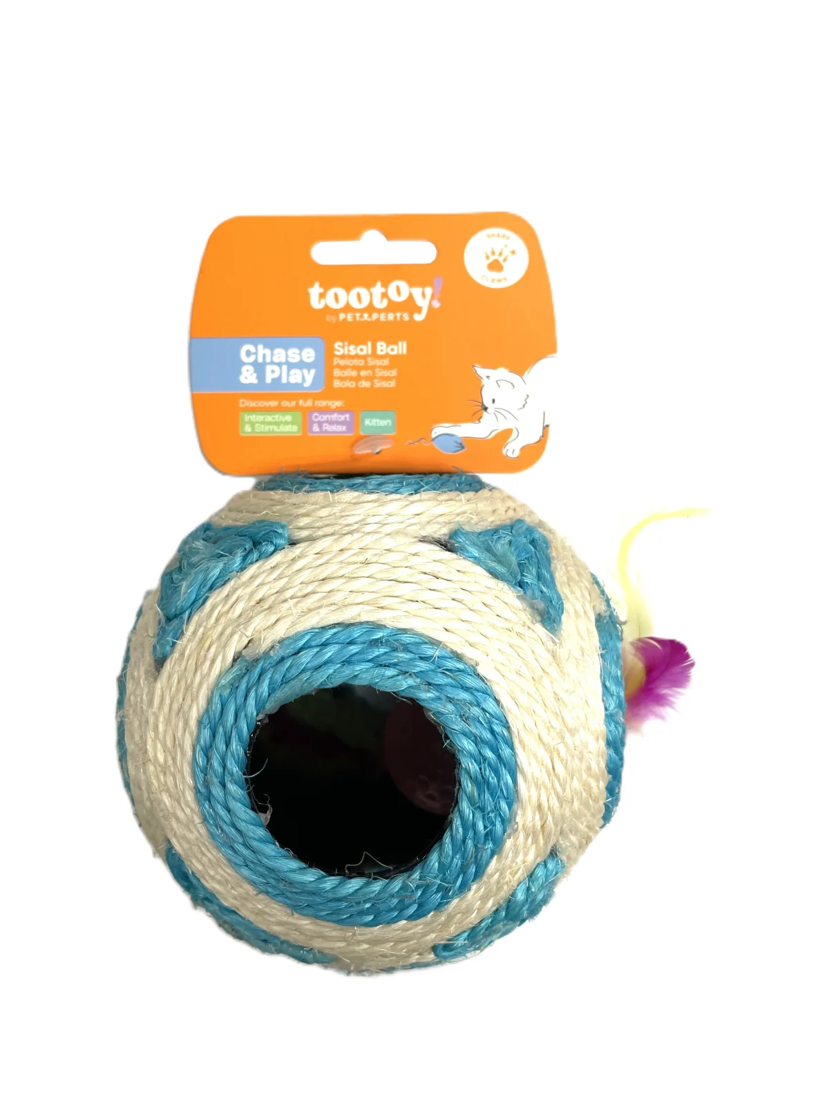 Tootoy! - Jouet Balle en Sisal pour Chats - 11cm