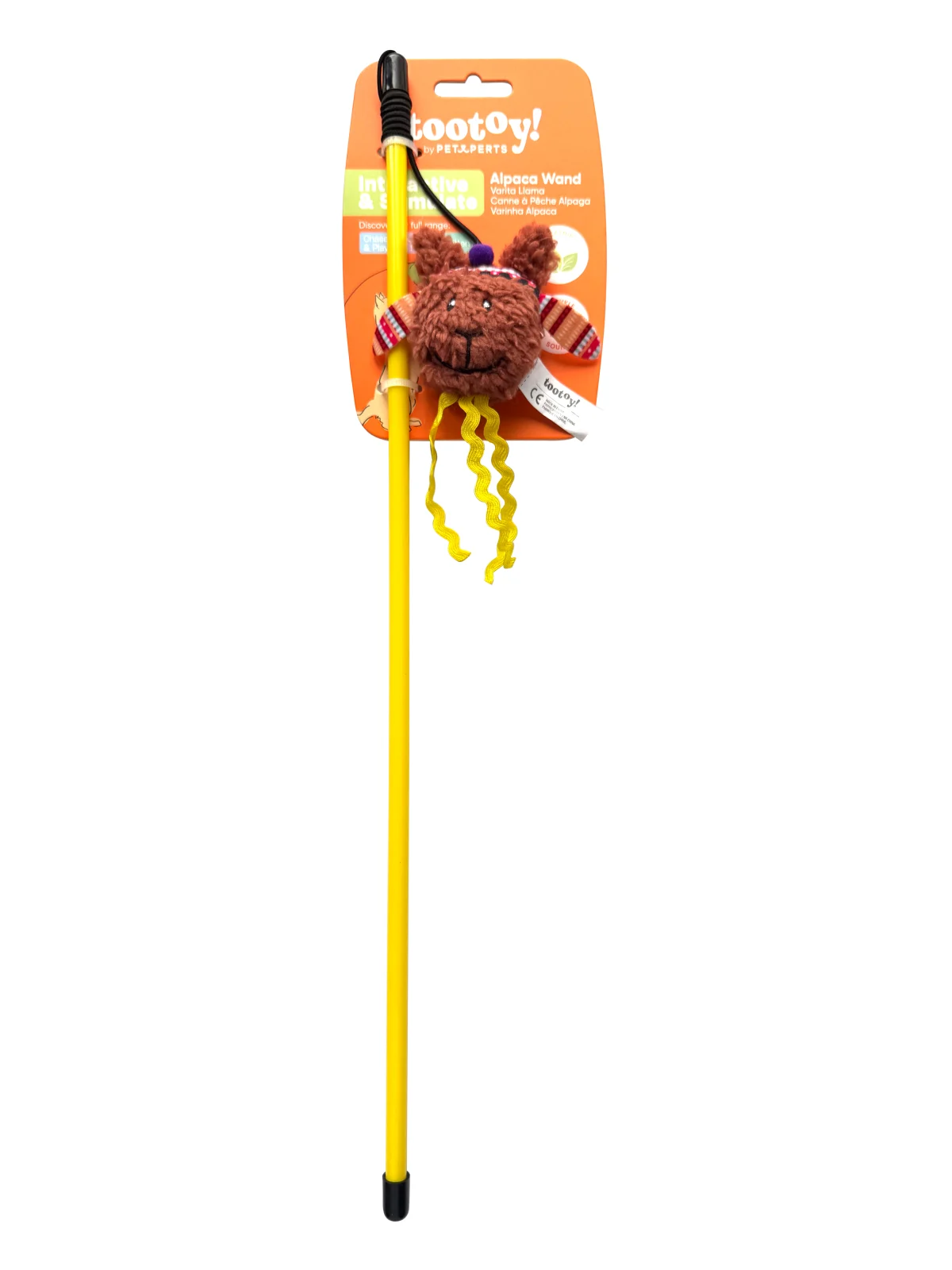 Tootoy! - Jouet Canne à Pêche Lama pour Chats - 47cm