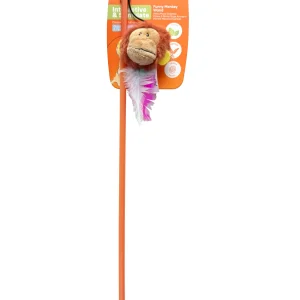 Tootoy! - Jouet Canne à Pêche Singe pour Chats - 47cm