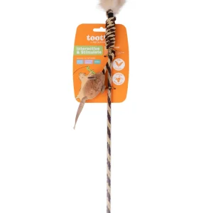 Tootoy! - Jouet Canne Plumeau avec Souris - 47cm