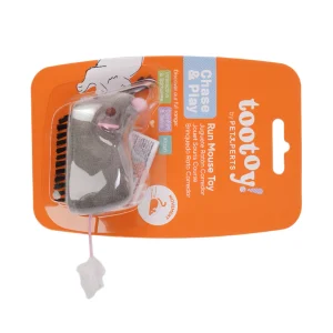 Tootoy! - Jouet Souris Interactive à Chasser pour Chats - Gris