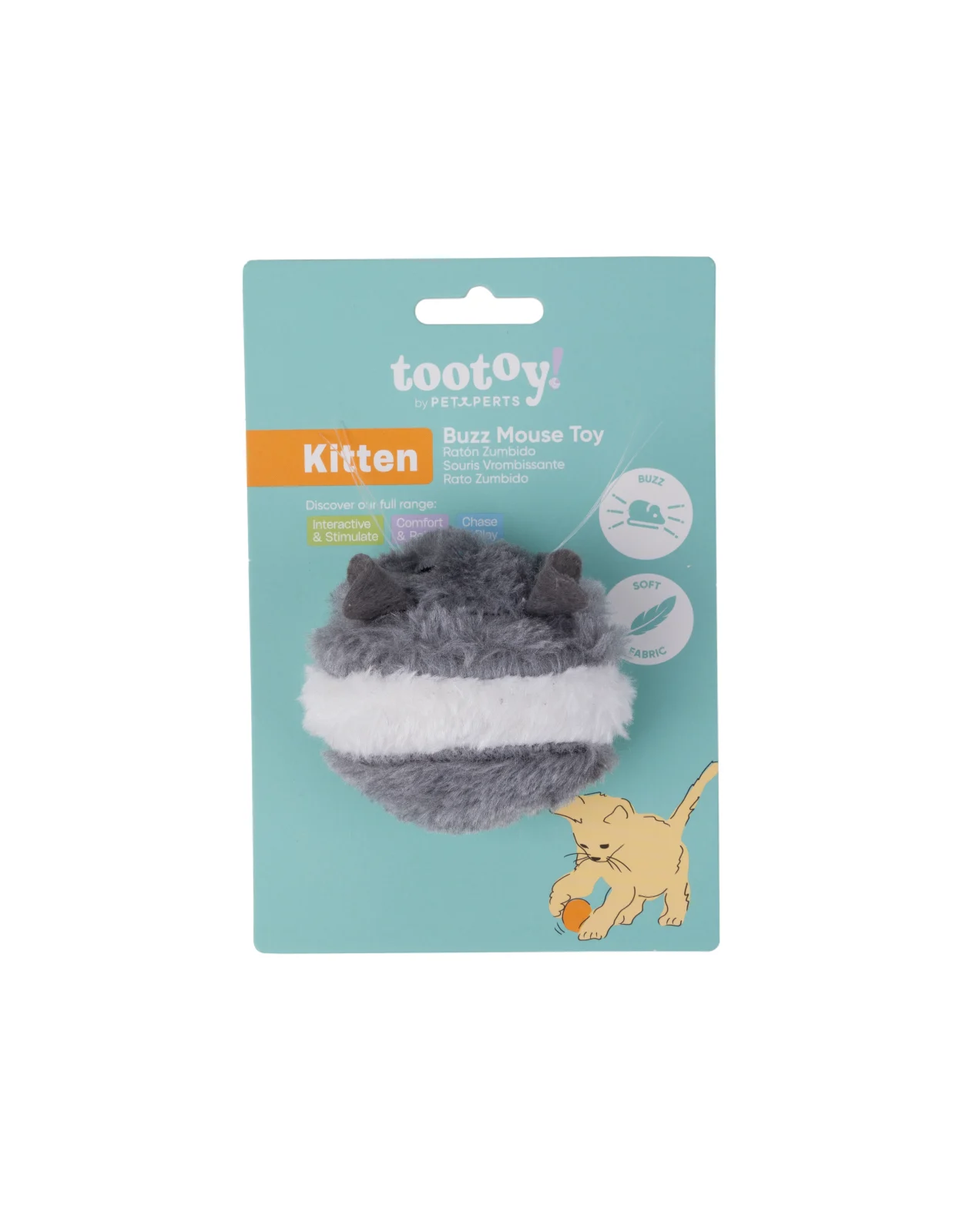 Tootoy! - Jouet Souris Vibrante pour Chats - 8cm