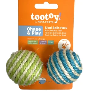 Tootoy! - Pack de Balles en Sisal pour Chats - x 2