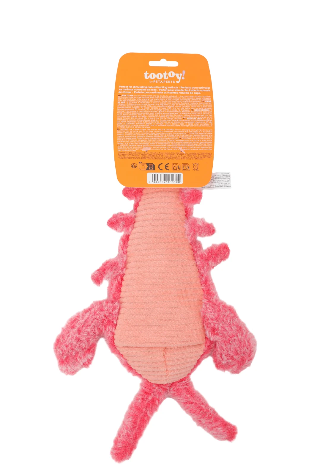 Tootoy! - Peluche Homard pour Chats - Rose - Image 2