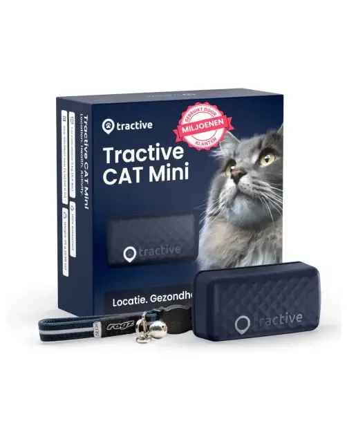 Tractive GPS Cat Mini Bleu nuit J’ai plus de croquettes