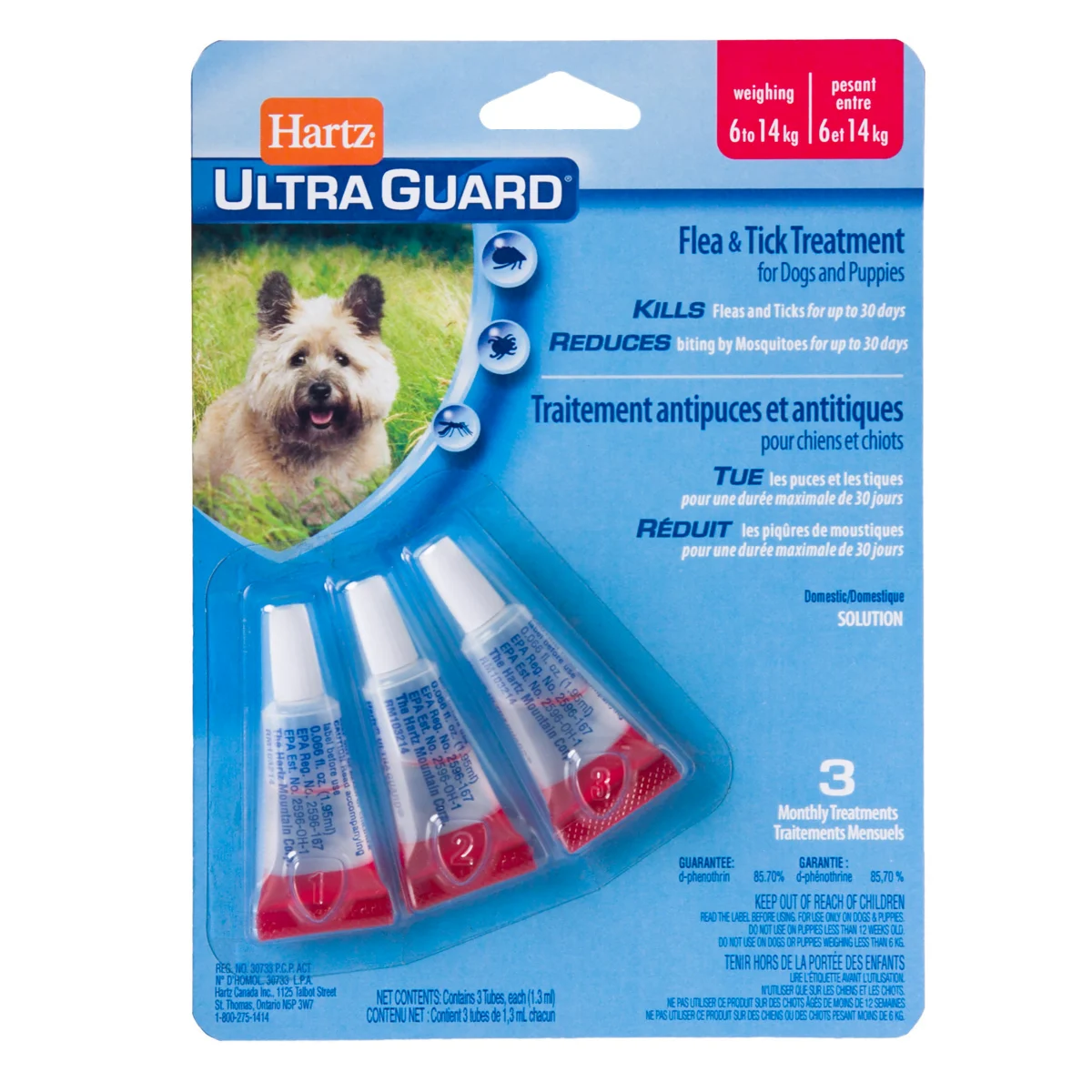 Traitement anti-puces et anti-tiques pour chiens et chiots, Utra Guard Hartz - Image 2