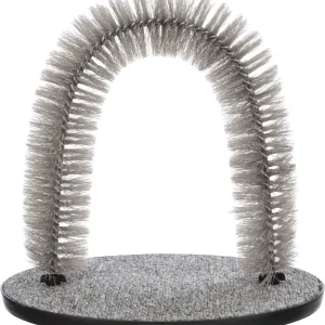 Trixie - Arc de Massage et de Soins du Pelage Gris pour Chat - 36×33cm