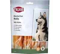 TRIXIE Denta Fun Rouleaux à mâcher en peau de bœuf enrobés de poulet – 30 rouleaux – 12 cm chacun – Sans gluten – 240 g – 31378 – Comparez les prix et achetez sur