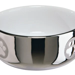 Trixie - Ecuelle en Céramique Argent Blanc pour Chat - 300ml