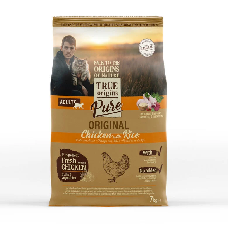 True Origins Pure - Croquettes au Poulet pour Chat Adulte