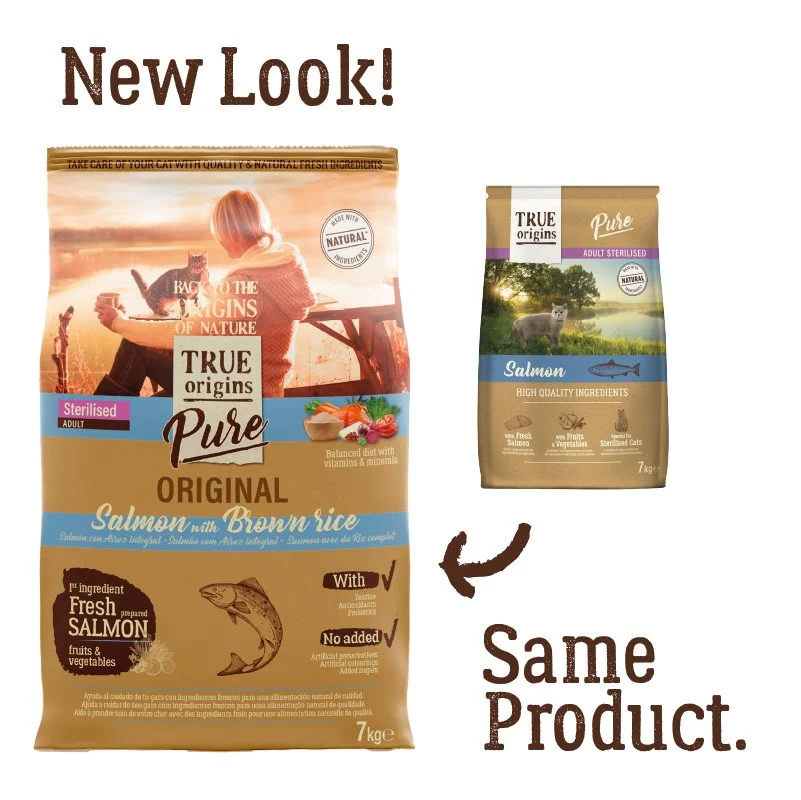 True Origins Pure - Croquettes au Saumon pour Chat Adulte Stérilisé - Image 2