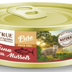 True Origins Pure - Patée Top Cat Adult Thon Moules - 85g