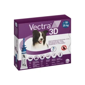 VECTRA 3D S/O Chien 4-10 kg (3 pipettes) – Ceva J’ai plus de croquettes