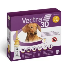 Vectra Pipettes 3D pour Chiens de 1,5 à 4 kg – France