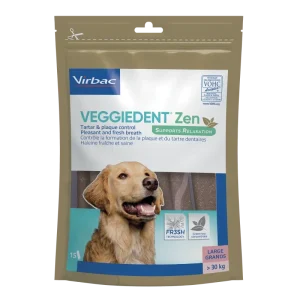 Veggiedent Zen – lamelles soins dentaires pour chien