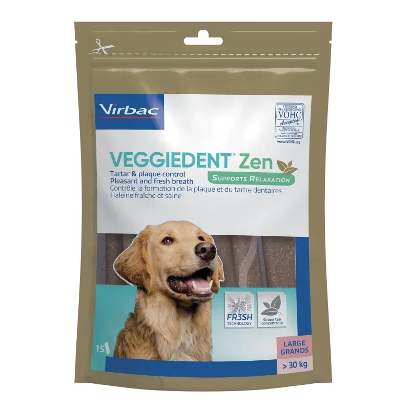 Veggiedent Zen – lamelles soins dentaires pour chien
