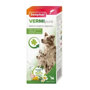 VERMIPURE, purge liquide chiot et chien (50 ml) – Beaphar J’ai plus de croquettes