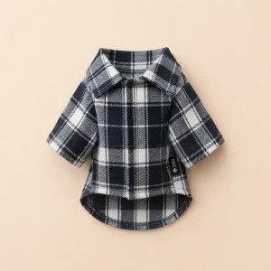 Veste a carreaux pour petit chien