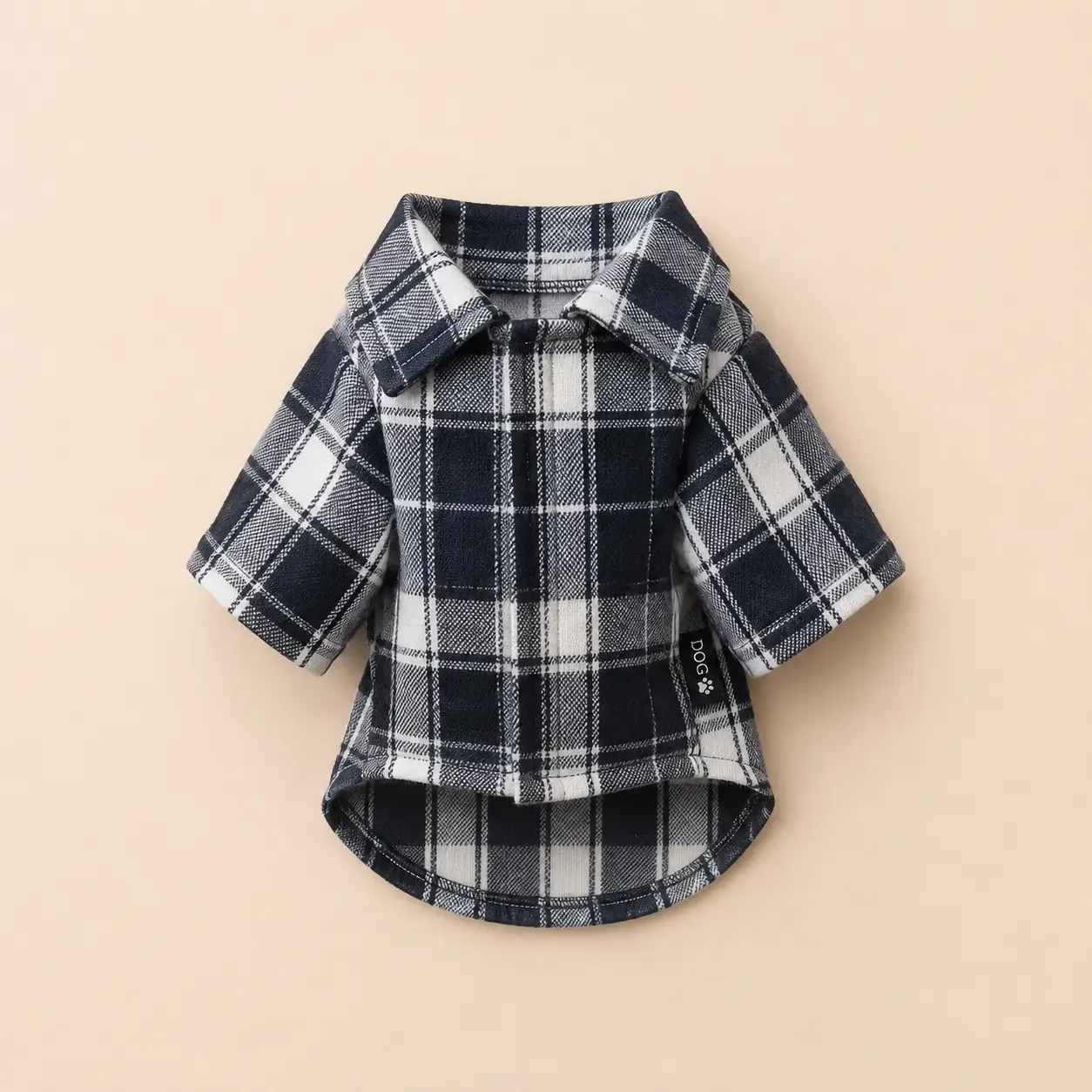 Veste a carreaux pour petit chien