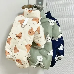 Veste a motif impermeable petit chien