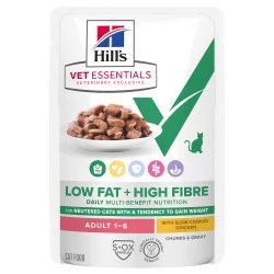 Vet Essentials Chat Multi-Benefit + Weight Adult Poulet Sachets Repas