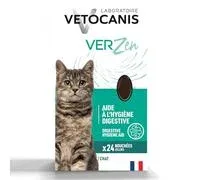 VETOCANIS – Bouchées VerZen, Aide à l’Hygiène Digestive pour Chat – Aliment Complémentaire pour Chats Adultes – Cure de 7 Jours – 24 Bouchées – 120g – Comparez les prix et achetez sur