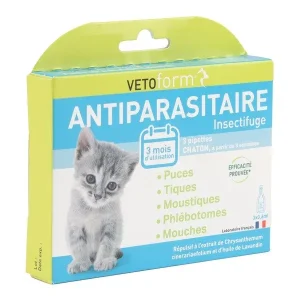Vetoform Antiparasitaire Chaton – Pipette Anti puce – Pharmacie en ligne