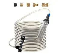 VEVOR Aspirateur à Gravier pour Aquarium, avec Tuyau en PVC de 9,1 m, Nettoyeur de Gravier à Siphon pour Aquarium, 3 Types d’adaptateurs en Laiton, pour Nettoyer Le Gravier et Le Sable d’aquarium – Comparez les prix et achetez sur