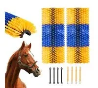 VEVOR Brosse à Gratter pour Bétail Cheval Anti-démangeaisons 43,5 x 19 cm Lot de 2 avec 4 Vis, Griffoir pour Soulager Démangeaisons du Dos, Nettoyage, Toilettage, de Chevaux, de Cochons, de Bovins – Comparez les prix et achetez sur