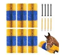 VEVOR Brosse à Gratter pour Bétail Cheval Anti-démangeaisons 43,5 x 19 cm Lot de 6 avec 12 Vis, Griffoir pour Soulager Démangeaisons du Dos, Nettoyage, Toilettage, de Chevaux, de Cochons, de Bovins – Comparez les prix et achetez sur
