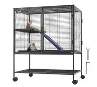 VEVOR Cage roulante pour furets 36″ en métal, grande cage pour animaux à 2 étages avec rampe et plateau pour rats domestiques, hamsters, cochons d’Inde, chinchillas, écureuils, hérissons, lapins – Comparez les prix et achetez sur