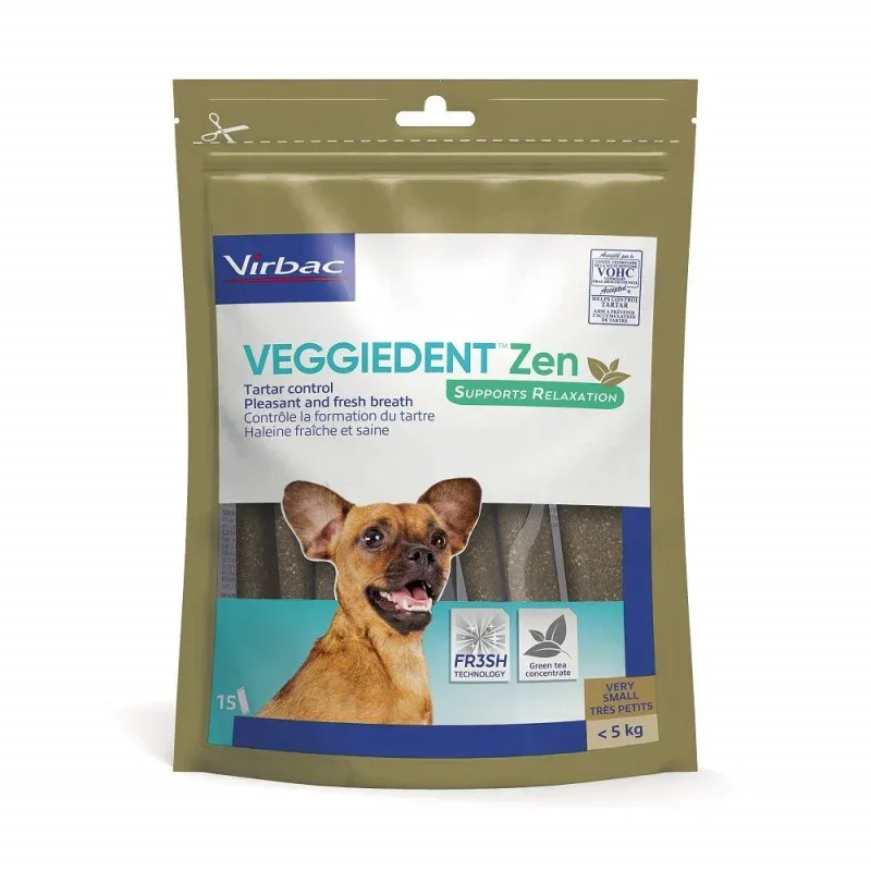 VIRBAC Veggiedent Zen XS – Lamelles à mâcher