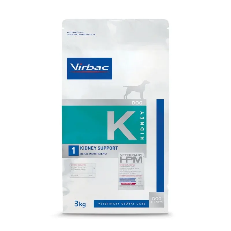 VIRBAC VETERINARY HMP – Kidney Support Dog – Reins – Croquettes chien