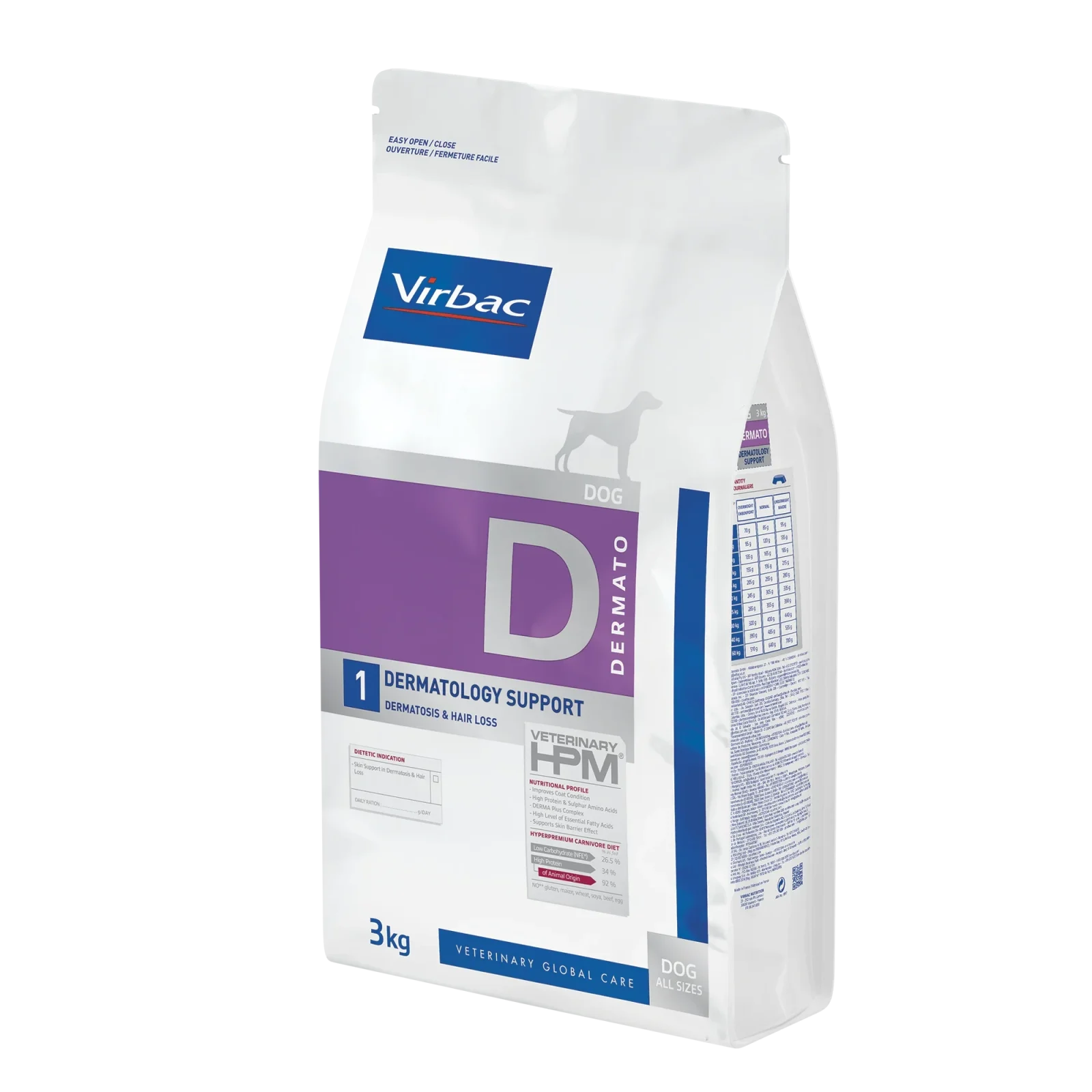 Virbac Veterinary HPM Diététique Dermatology support