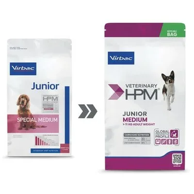 Virbac Veterinary HPM Dog Junior Medium