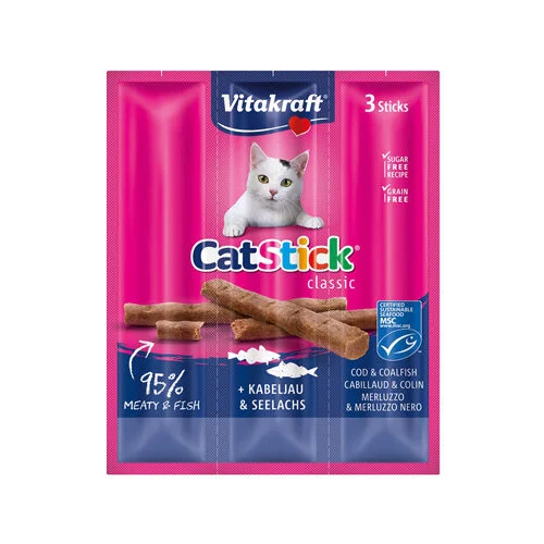 Vitakraft Cat Stick Mini Cabillaud & Colin