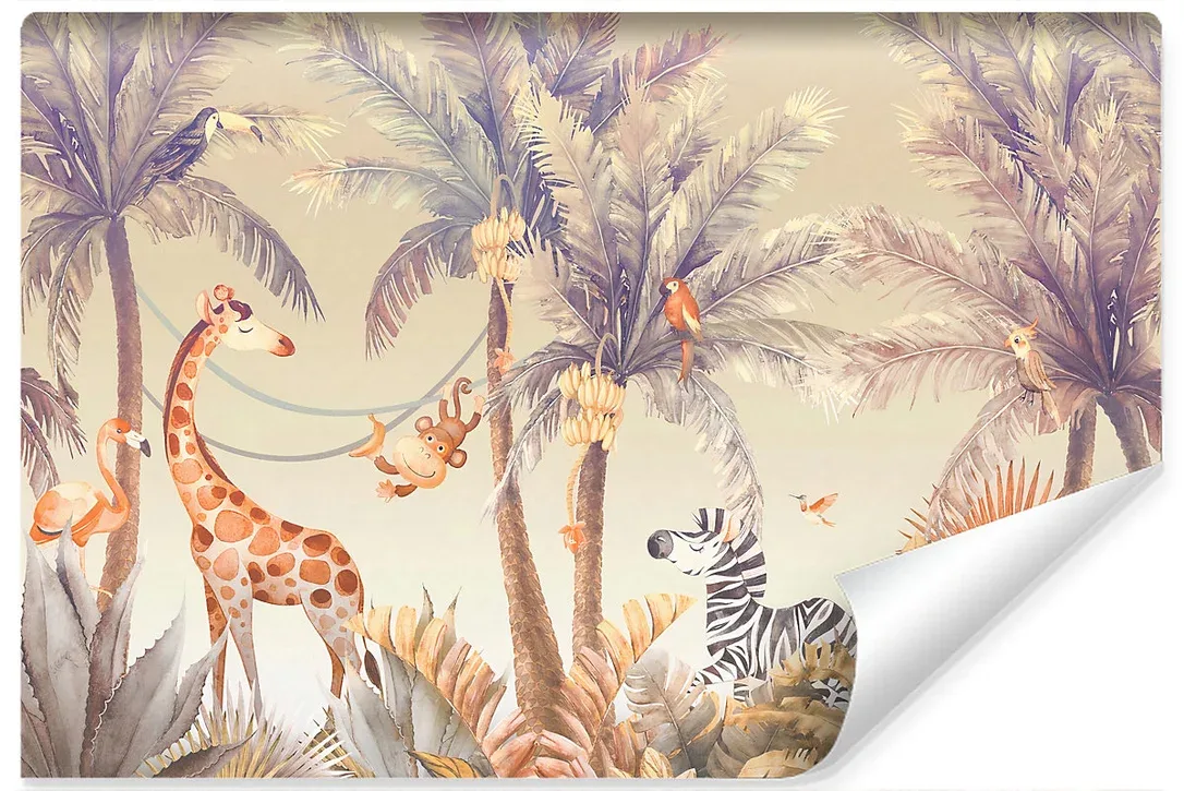 Vlieseline Papier Peint Photo ANIMAUX Plantes Pour Chambre Enfants 180cm x 120cm