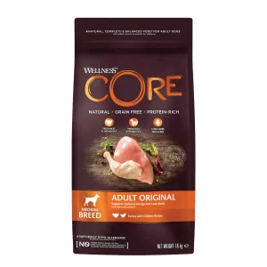 Wellness CORE - Croquettes Original Dinde et Poulet pour Chien