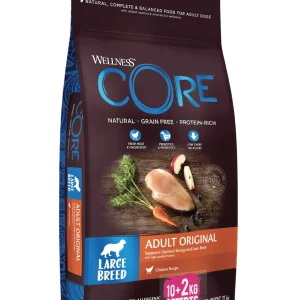 Wellness CORE - Croquettes Original Dinde et Poulet pour Chien Grande Race